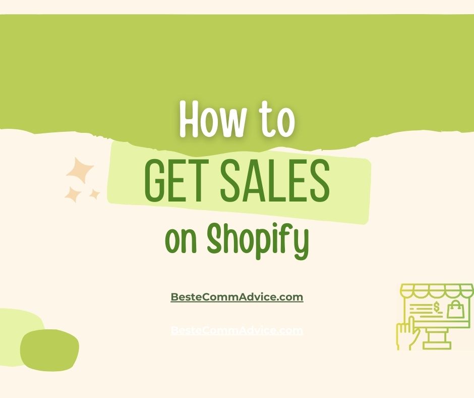 how to get sales on shopify