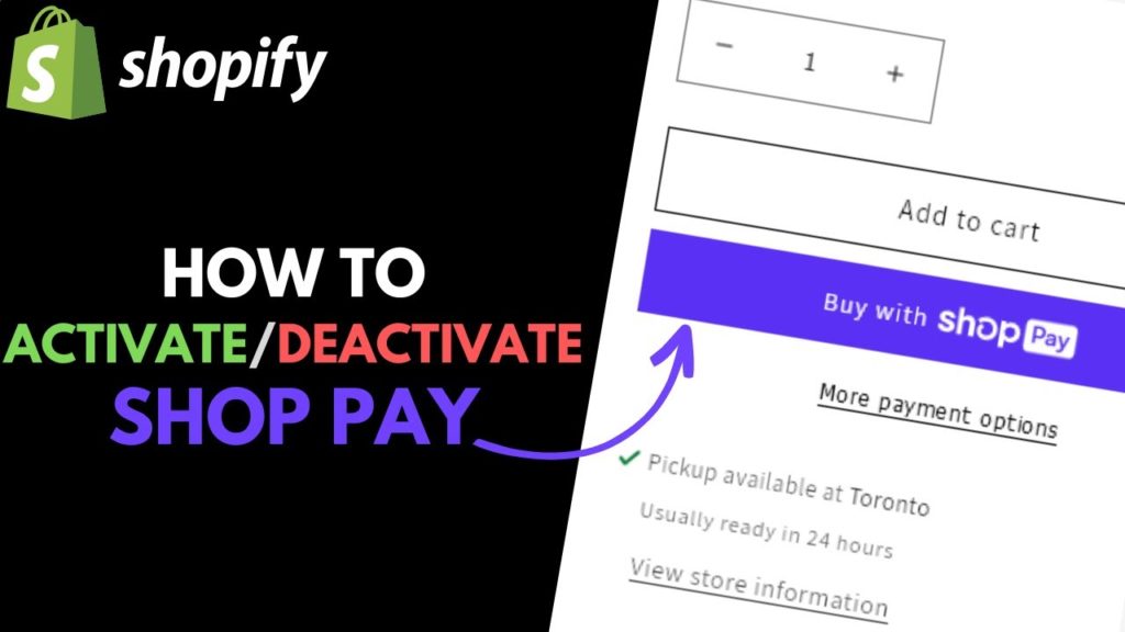 How to Activate or Deactivate 'Shop Pay' Accelerated Checkout in Shopify